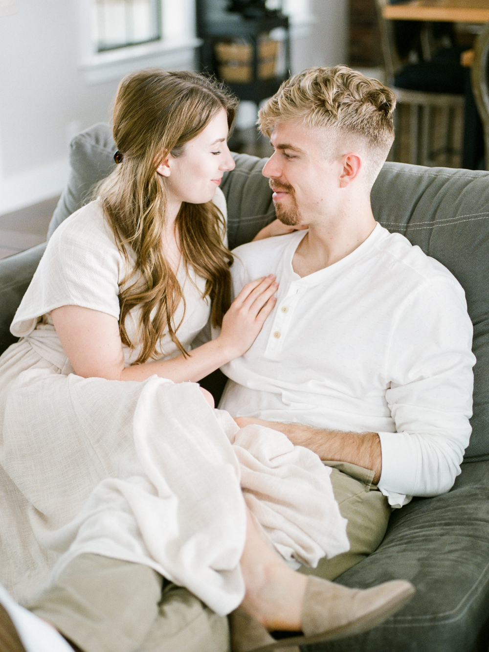 at home engagement session - Christine Gosch - featured on Magnolia Rouge - film photographer - elopement and intimate wedding photographer-35.jpg