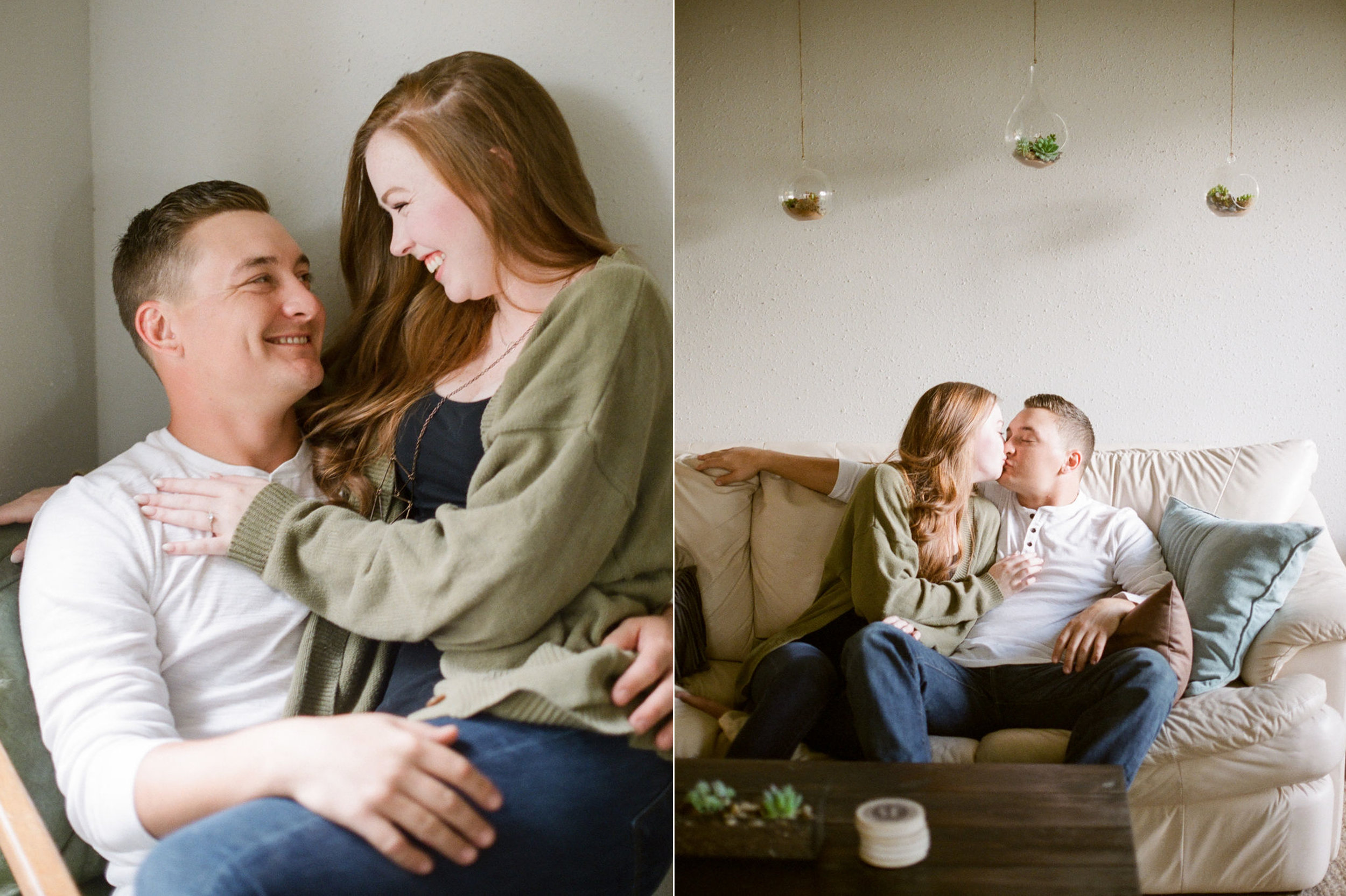 in home engagement session - film photographer - houston wedding photographer-12.jpg