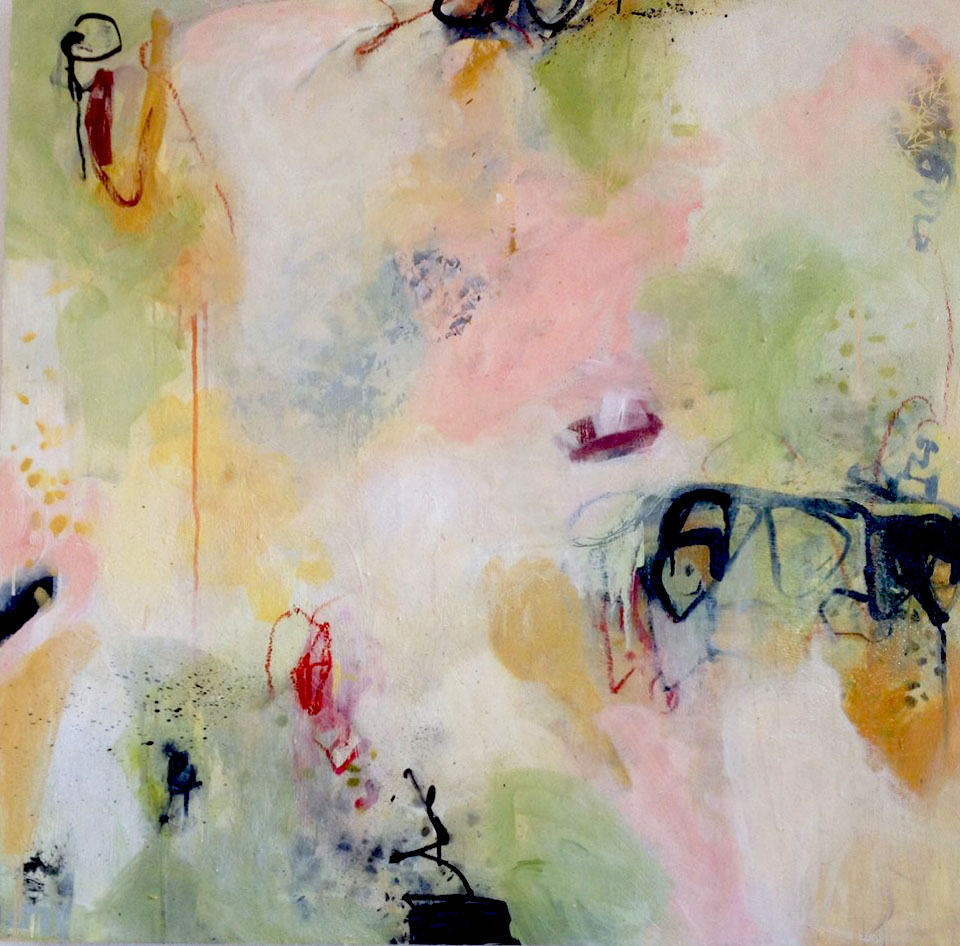Acrylic on wood panel 14LWP101 36" x 36" x 1 1/2"