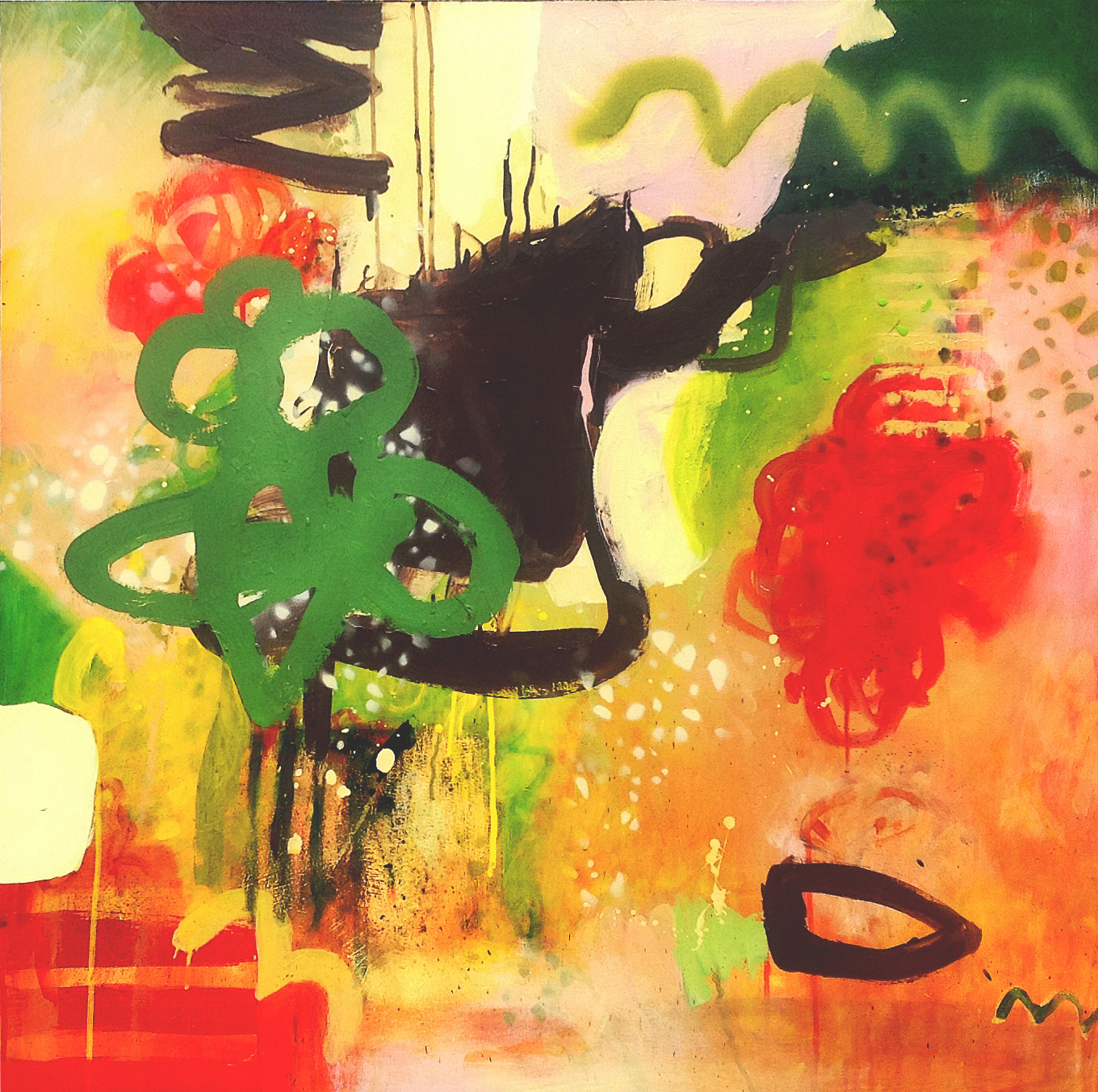 Acrylic on wood panel 13LWP102 36" x 36" x 1 1/2"