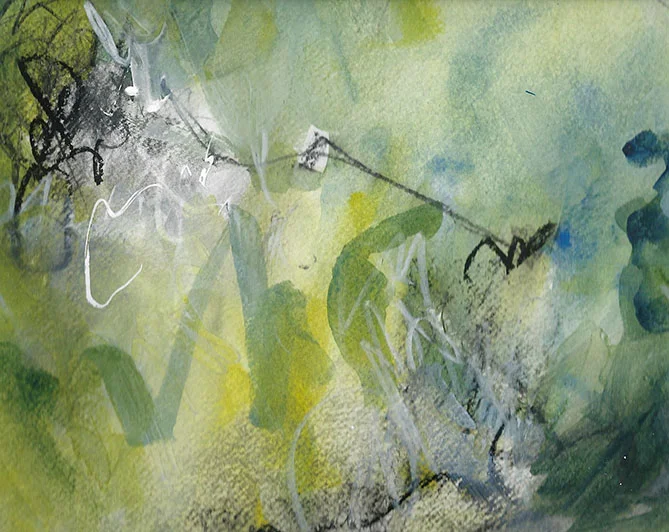 Inks, graphite and pastel on paper 14WOP 8 x 10"