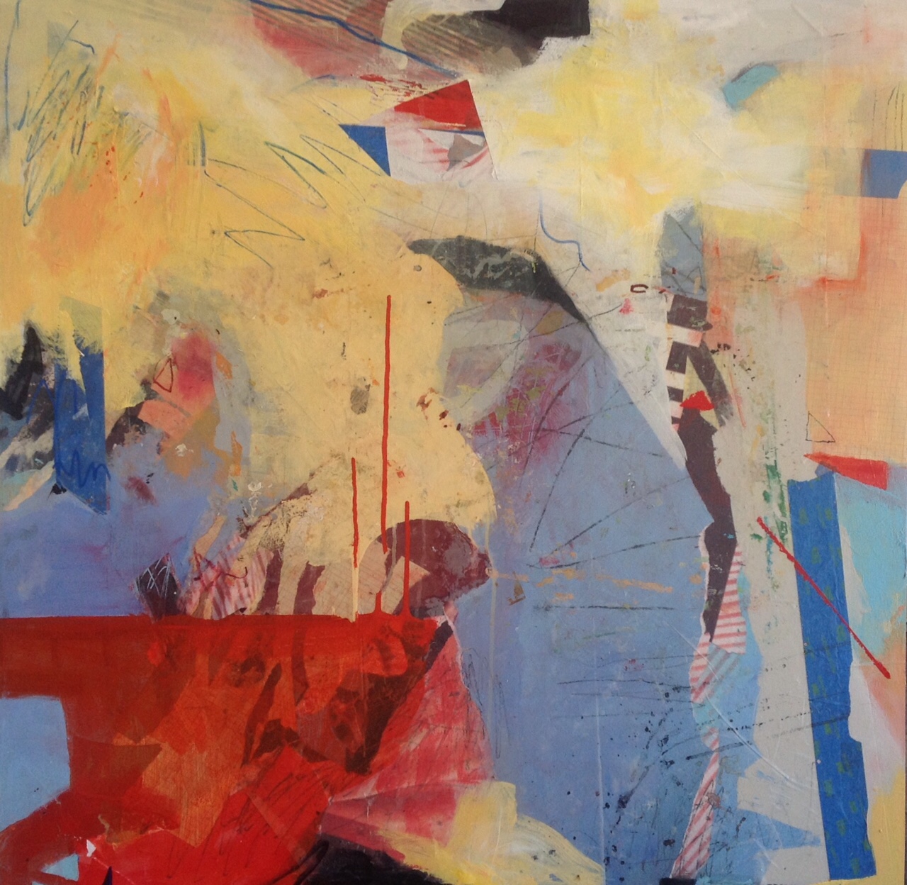 Acrylic on wood panel 15LWP105 36" x 36" x 1 1/2"