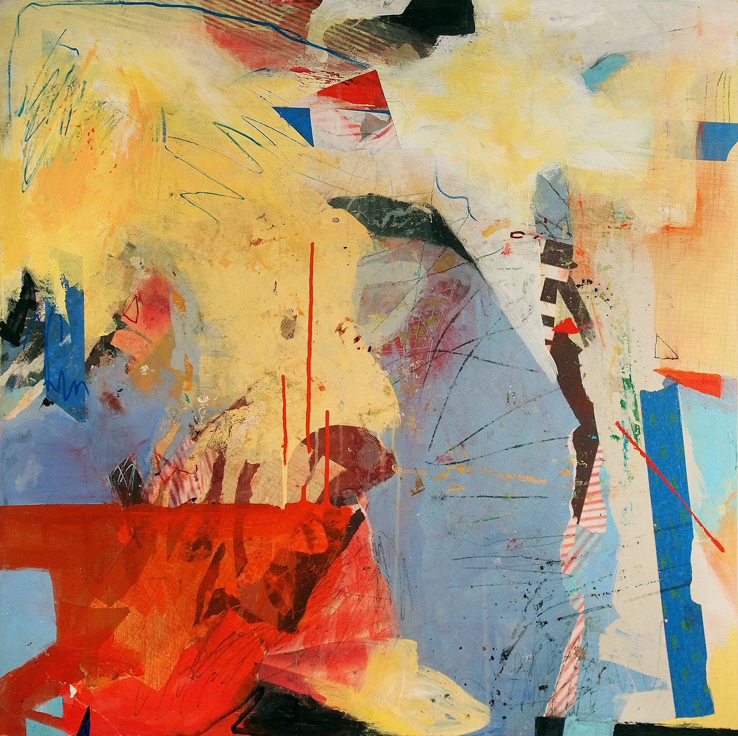 Street speak Acrylic on wood panel 15LWP105 36" x 36" x 1 1/2"