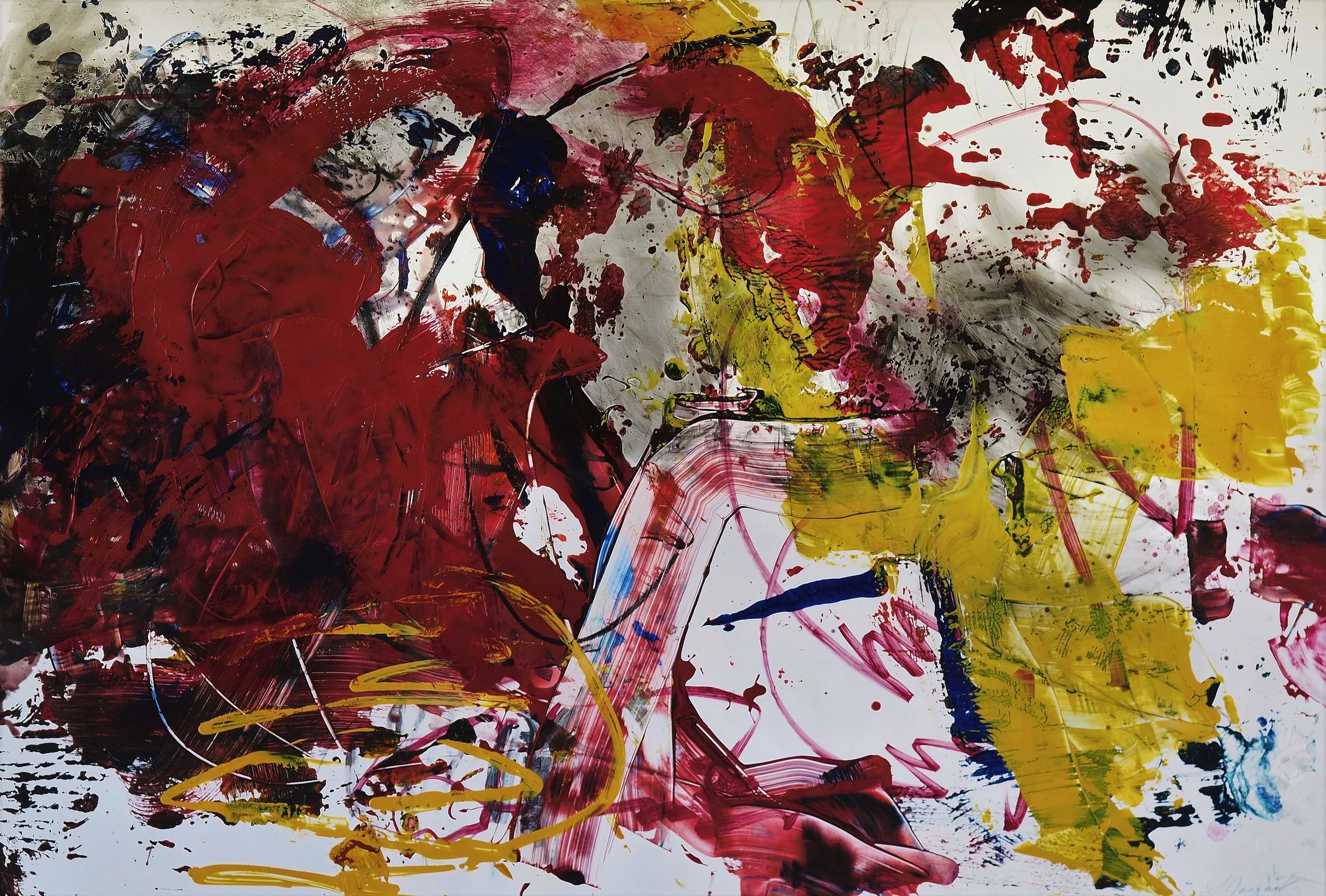 Acrylic and charcoal on paper 16WOP 30" x 42" unframed $750 + SHIPPING