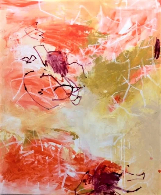 Interference 48” x 40” Acrylic on wood panel 2018