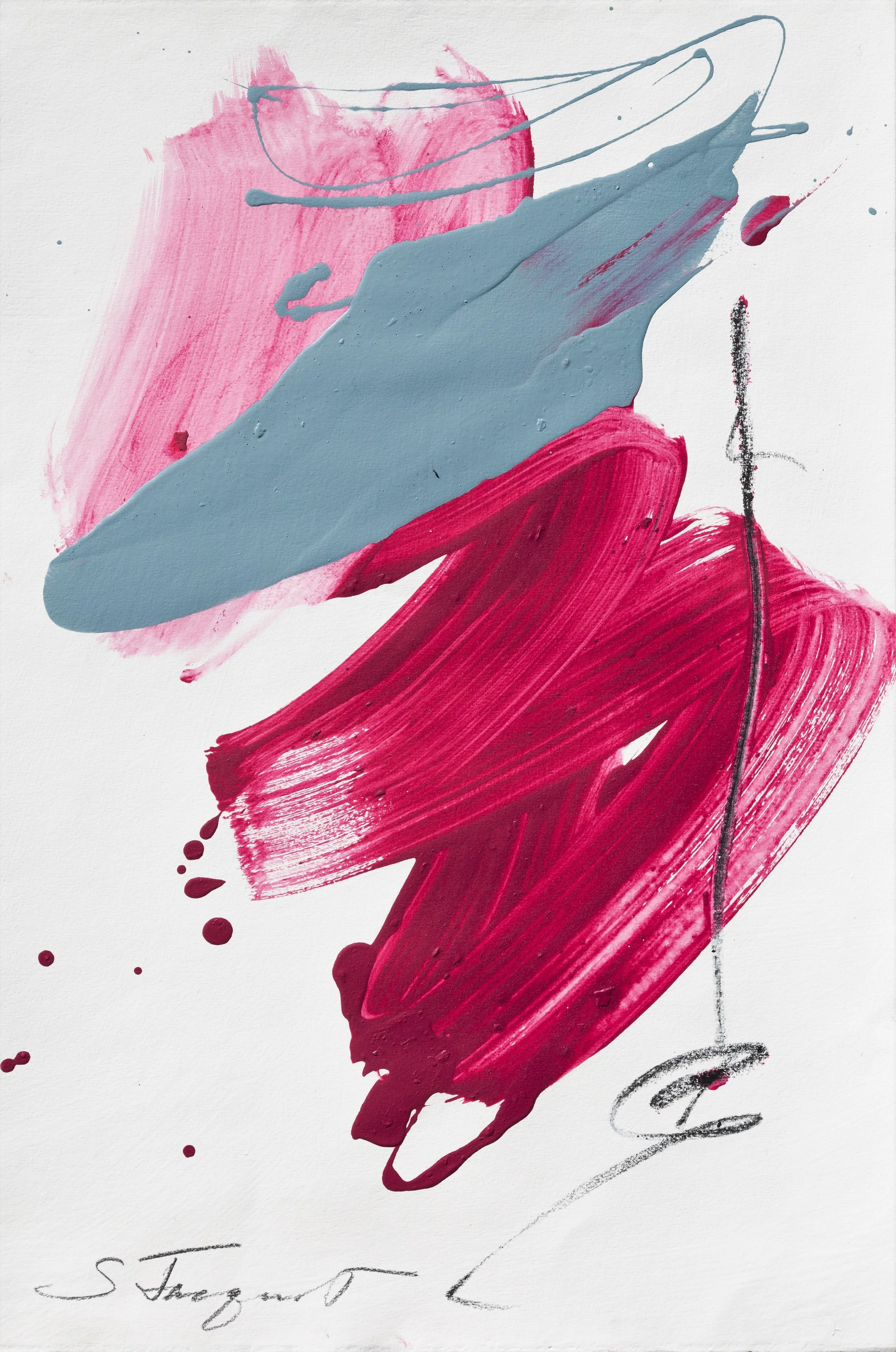 Conversations 13 22” x 15” Acrylic and graphite on paper 2018