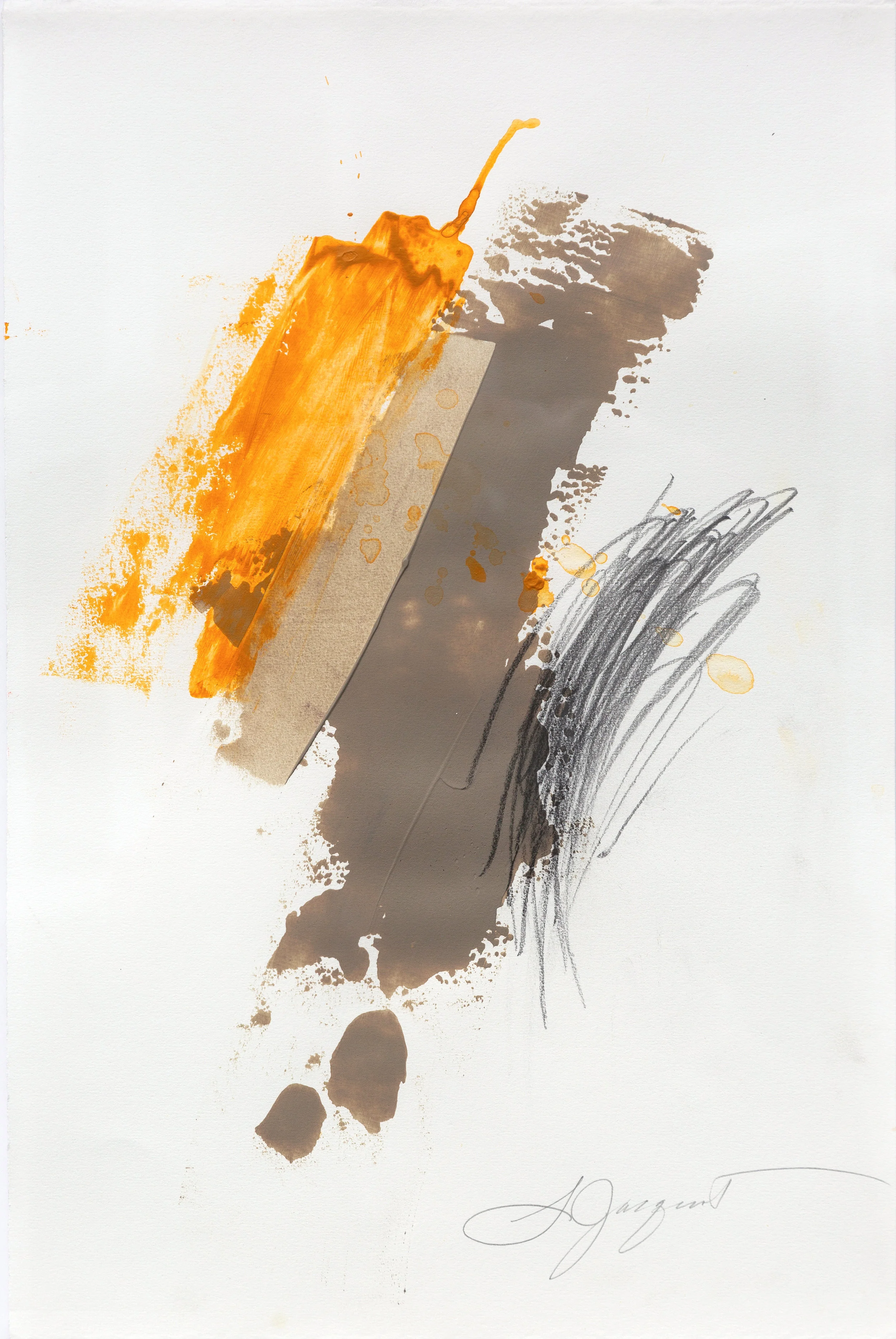 Conversations Series 22” x 15” Acrylic and graphite on paper white wood frame 2019