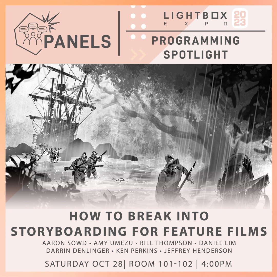 (In my best Monster Truck announcer voice) Tomorrow, OCT 28th! Saturday! If you're going to @lightboxexpo this year, come see us in rooms 101-102 at 4PM! Should be a great panel! 
Hope to see you there with this roster of badasses!
@ooomehzooo
@billy