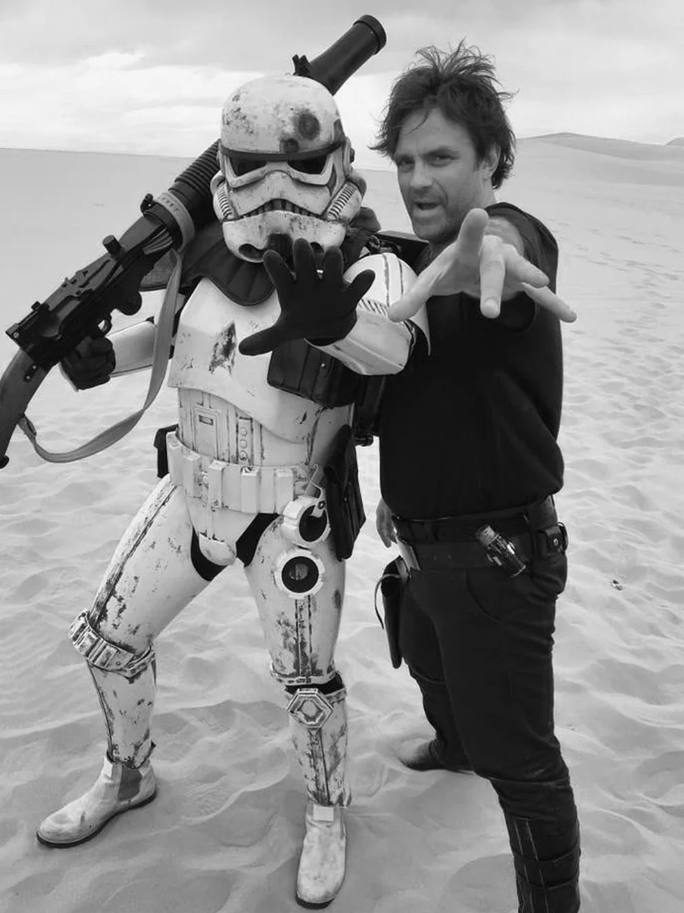On the set of Star Wars: The Sable Corsair