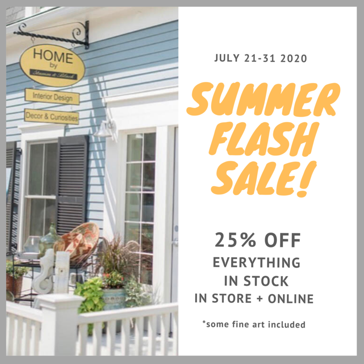 HOME by Stamm + Black: 25% OFF Summer Splash Sale!