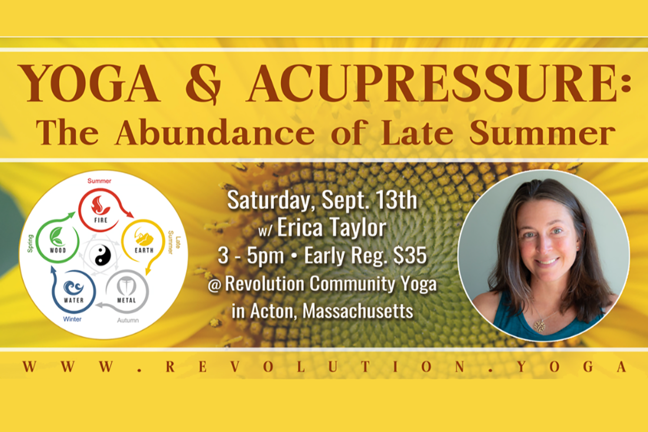 Yoga & Acupressure: The Abundance of Late Summer @ RCY