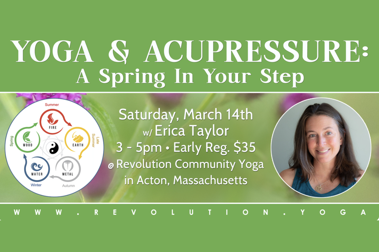 Yoga &amp; Acupressure: A Spring In Your Step @ RCY