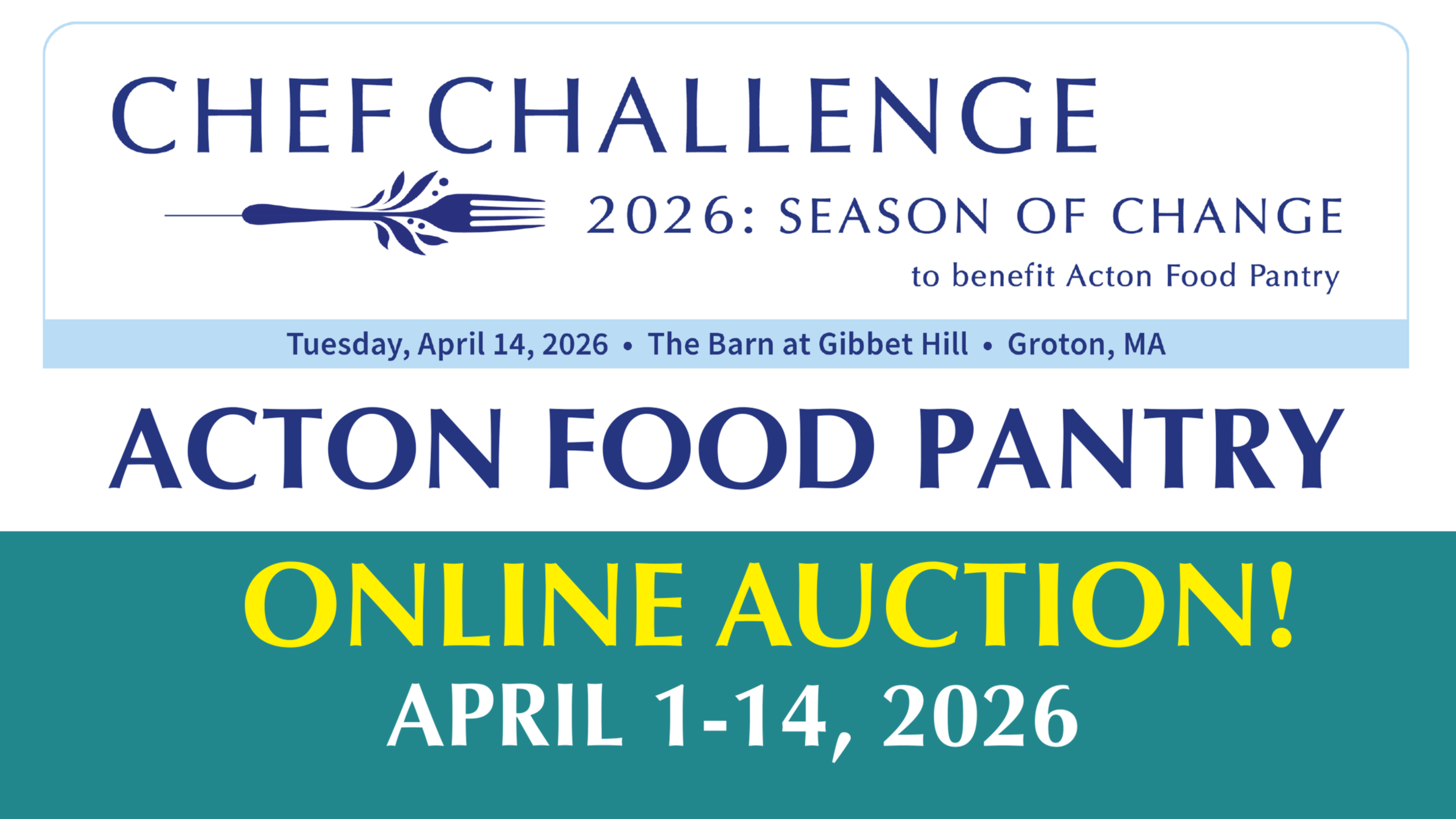 Chef Challenge On-line Auction April 1-14