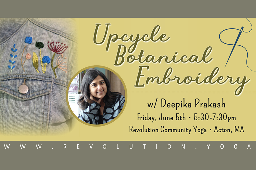 Upcycle with Botanical Embroidery @ RCY