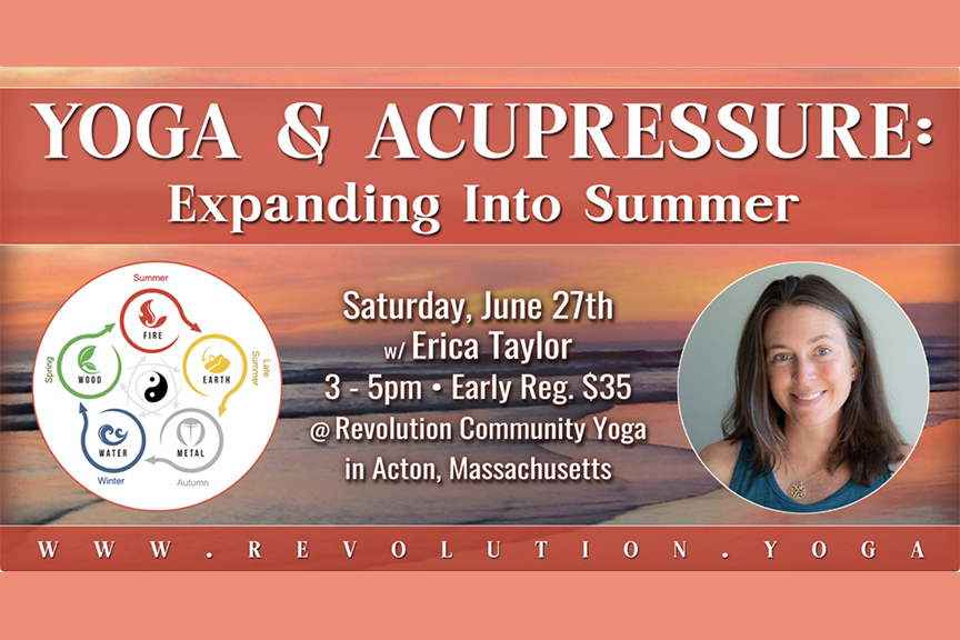 Summer Yoga and Acupressure Workshop @ RCY