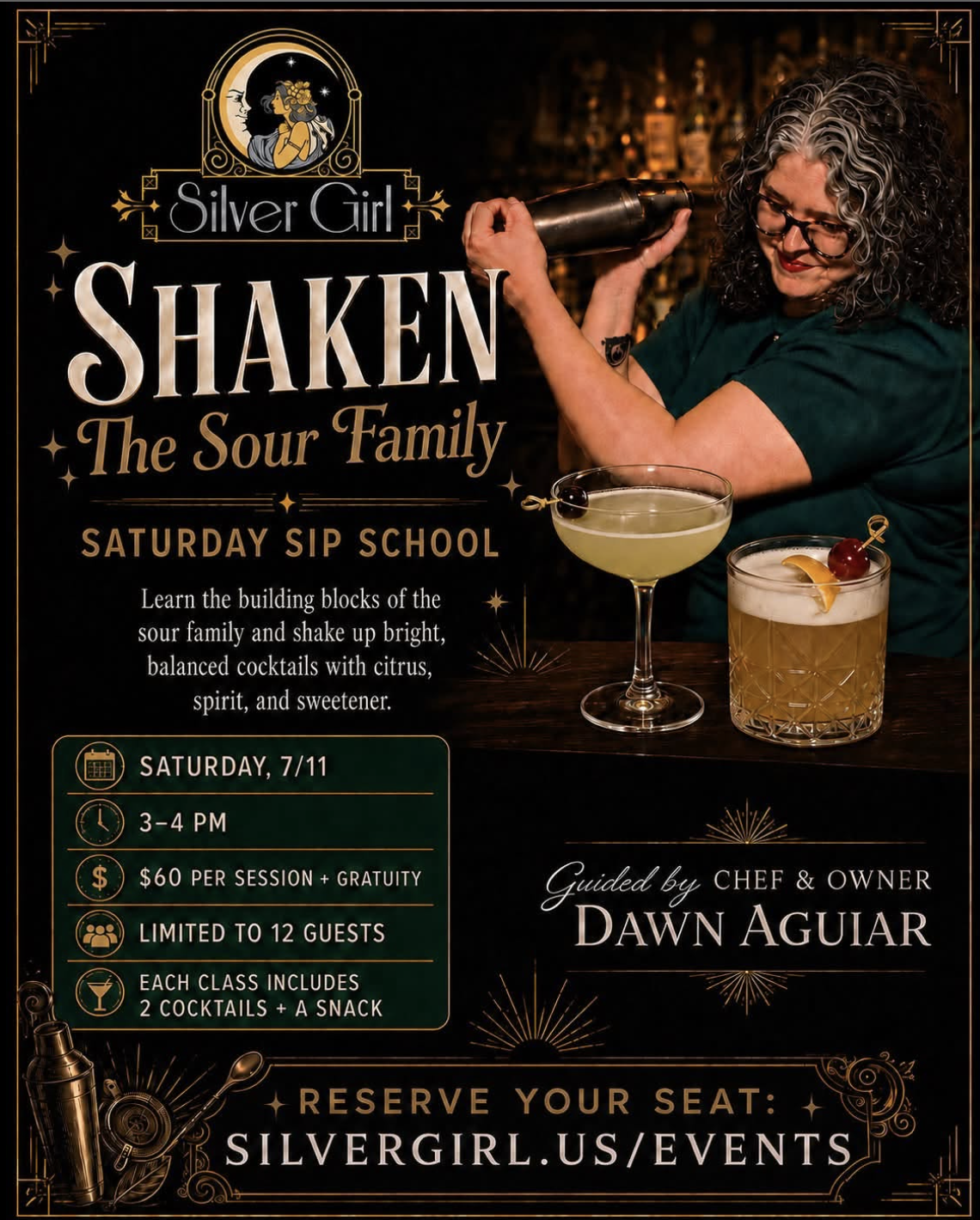 Saturday Sip School @ Silver Girl