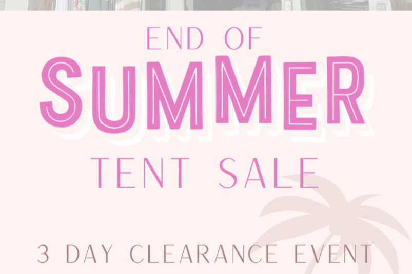 End-of-summer Tent Sale @ Wish