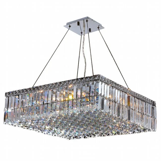 Square Chandelier 20" 12 Lights