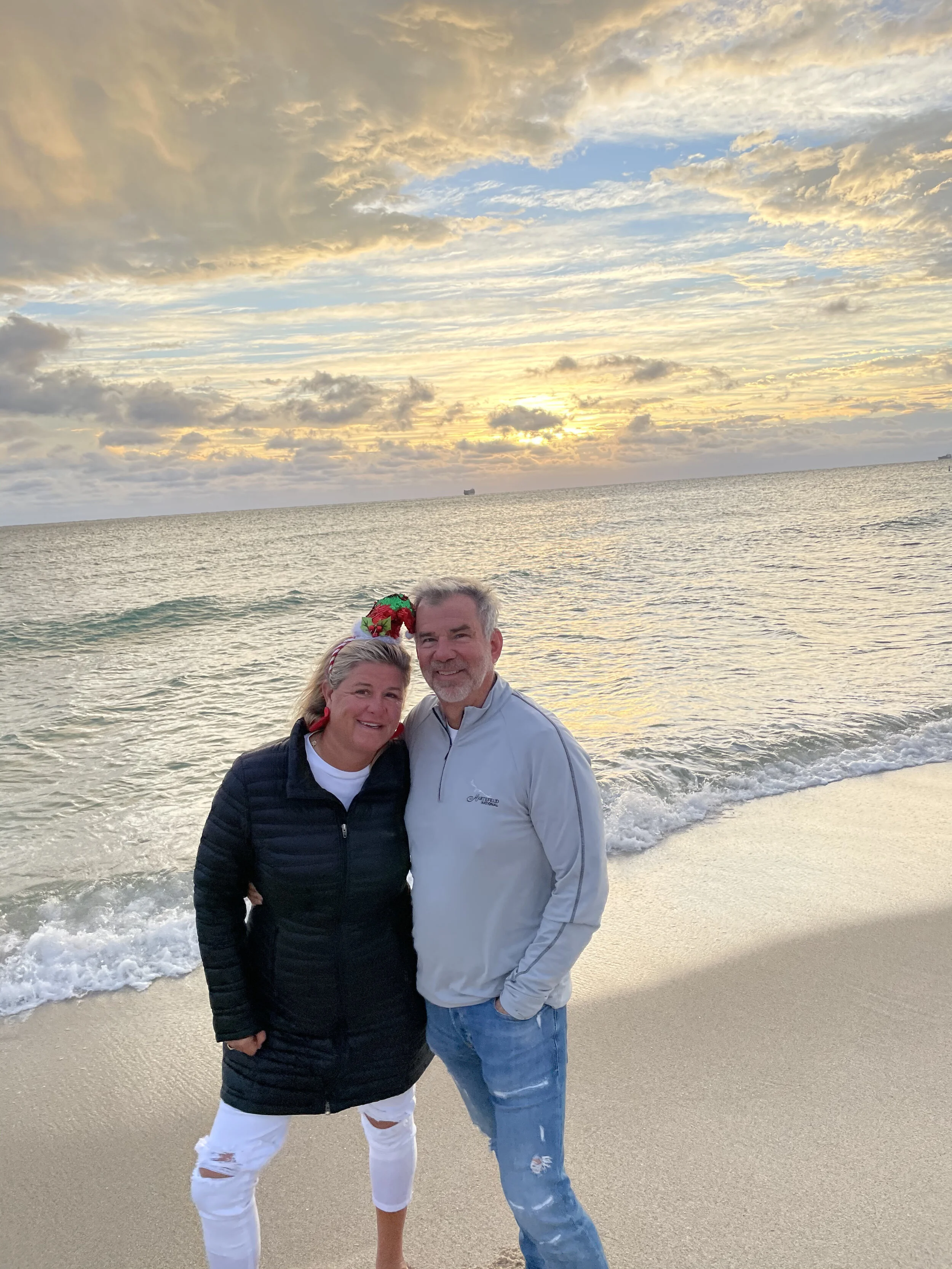 JF and I celebrating