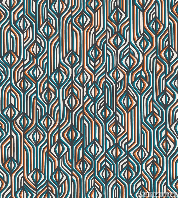 Liberty, Torsten Inspired by the unique structure of retro fabric and the optical shapes found within them, the Torsten fabric design pays homage to Liberty's eclectic Men's Designer Collections Department