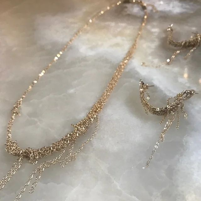 Handwoven 14K Gold Fill Necklace