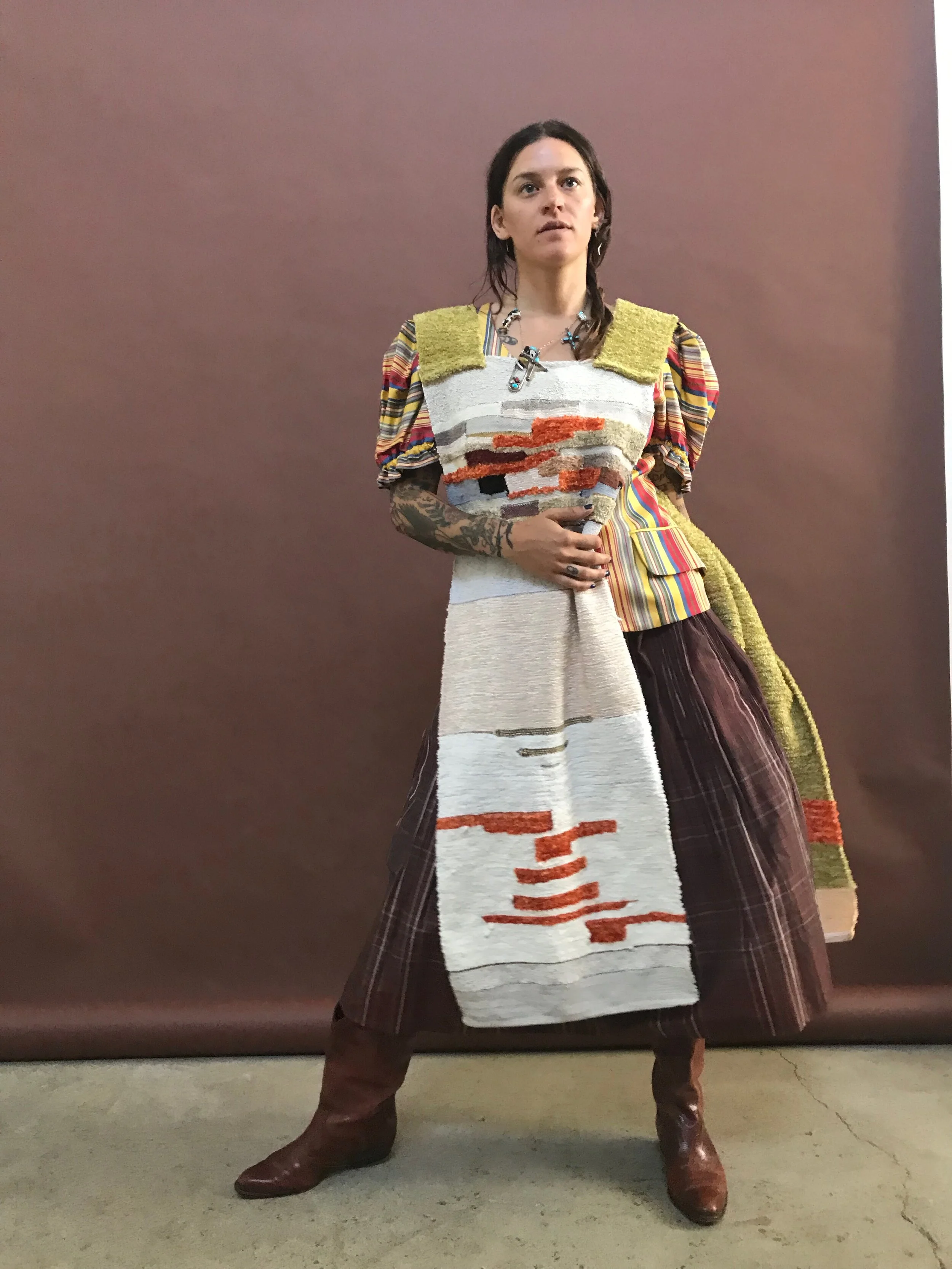 Handwoven Overlay Dress