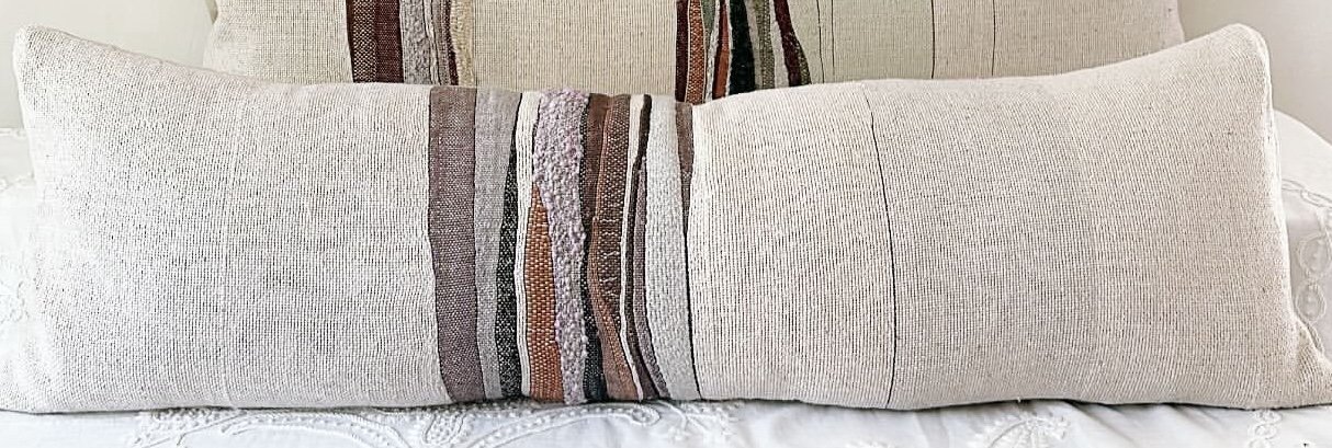 Rock Slab Pillow - Bone/Earth XL