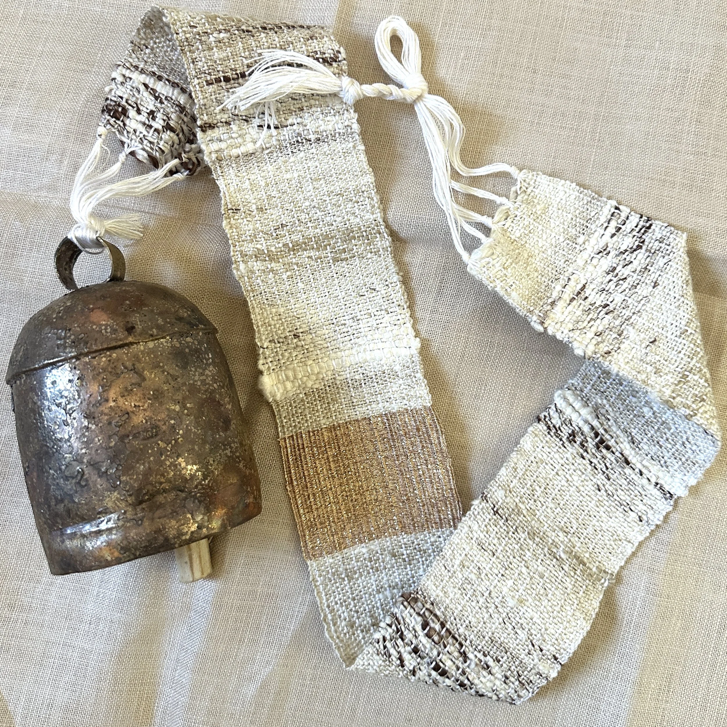 Handwoven Bell / Earth & Gold