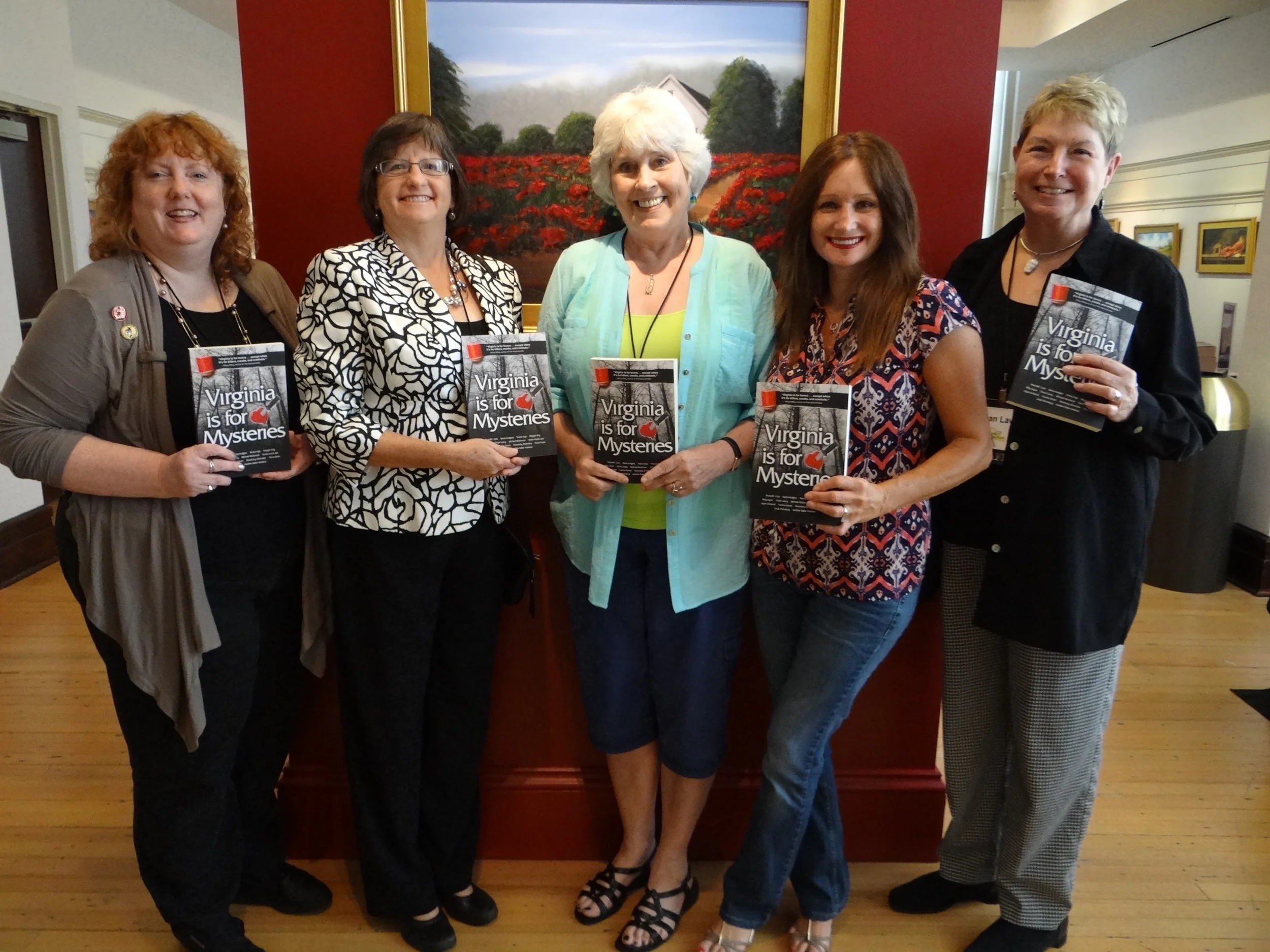 l-r: Heather Weidner, Jayne Ormerod, Maria Hudgins, Teresa Inge, and Vivian Lawry