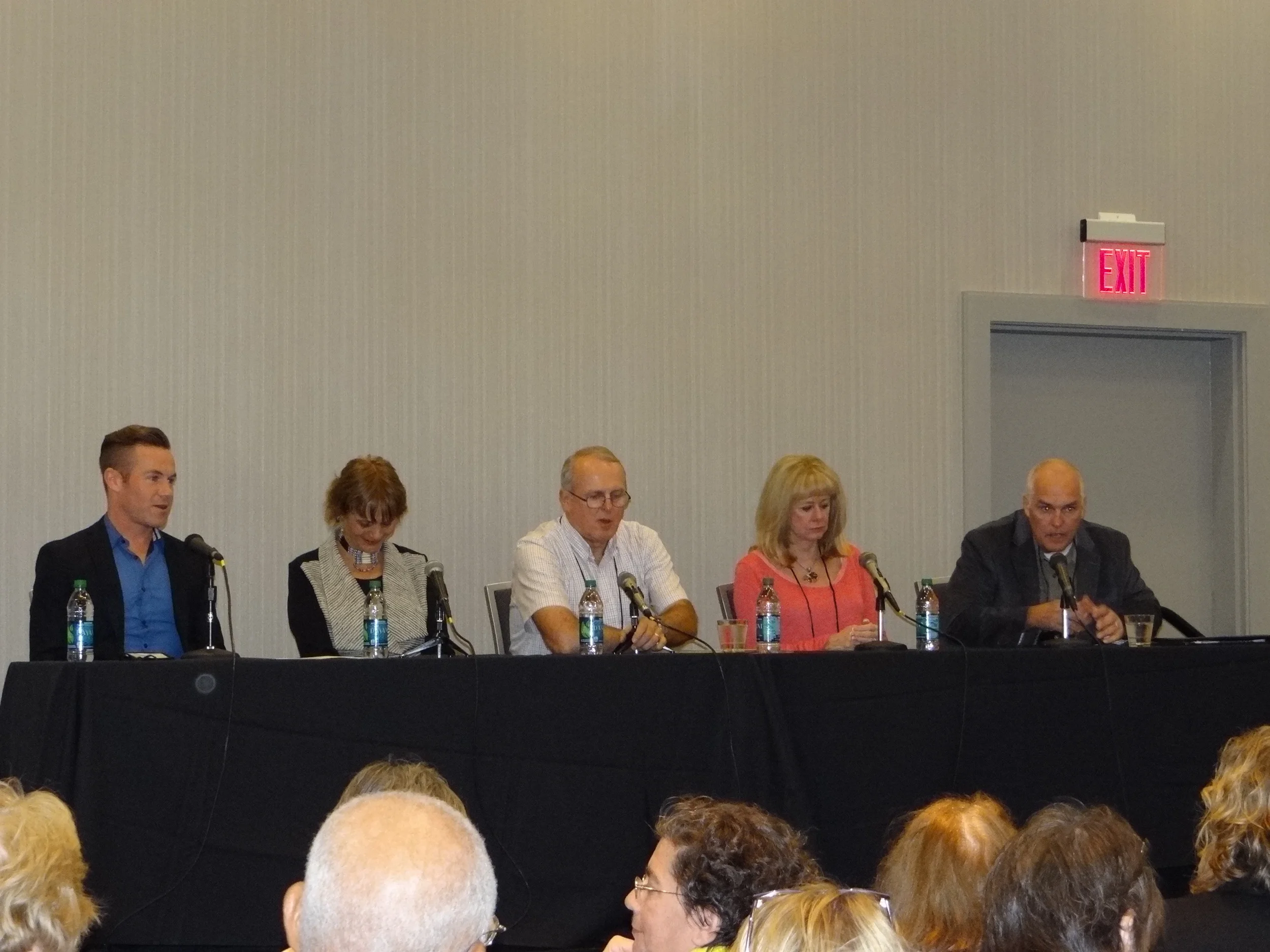 l-r: Ryan Quinn, Anne Hillerman, Alex Letrau, Kathy Reichs, and Neal Griffin