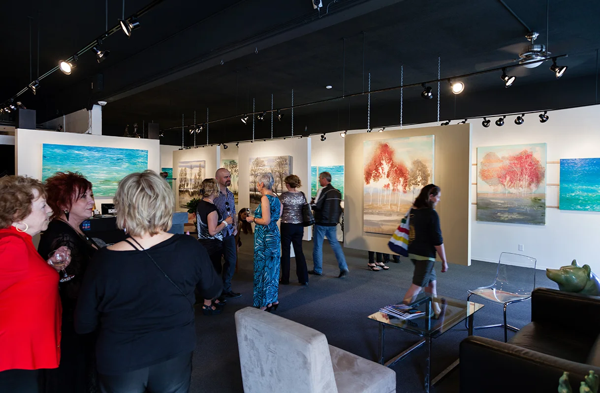 opening night of the May 31st 2014 exhibition at Hambleton Galleries photo taken by Yuri Akuney
