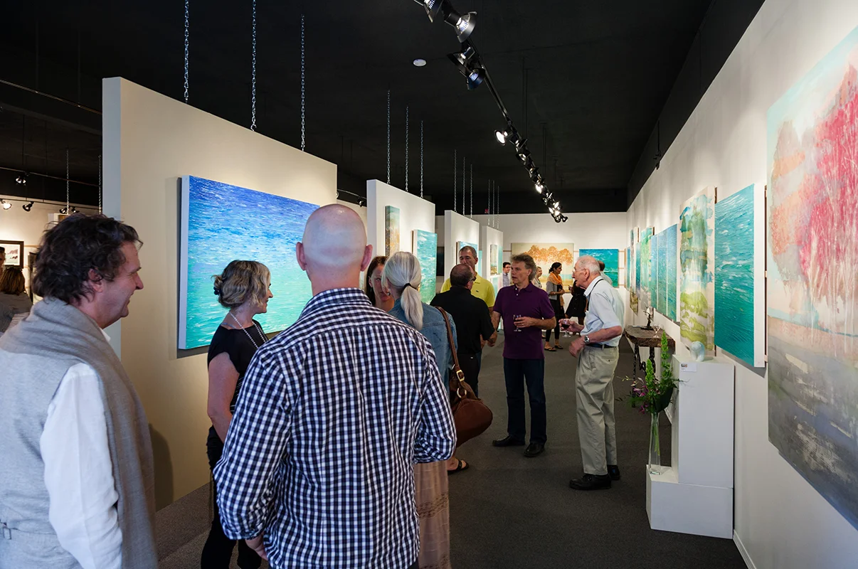 opening night of the May 31st 2014 exhibition at Hambleton Galleries photo taken by Yuri Akuney