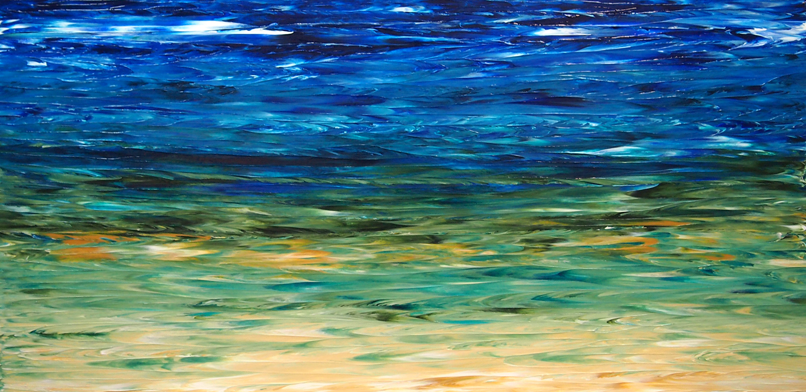 Lake of many colours #32 36" X 72"
