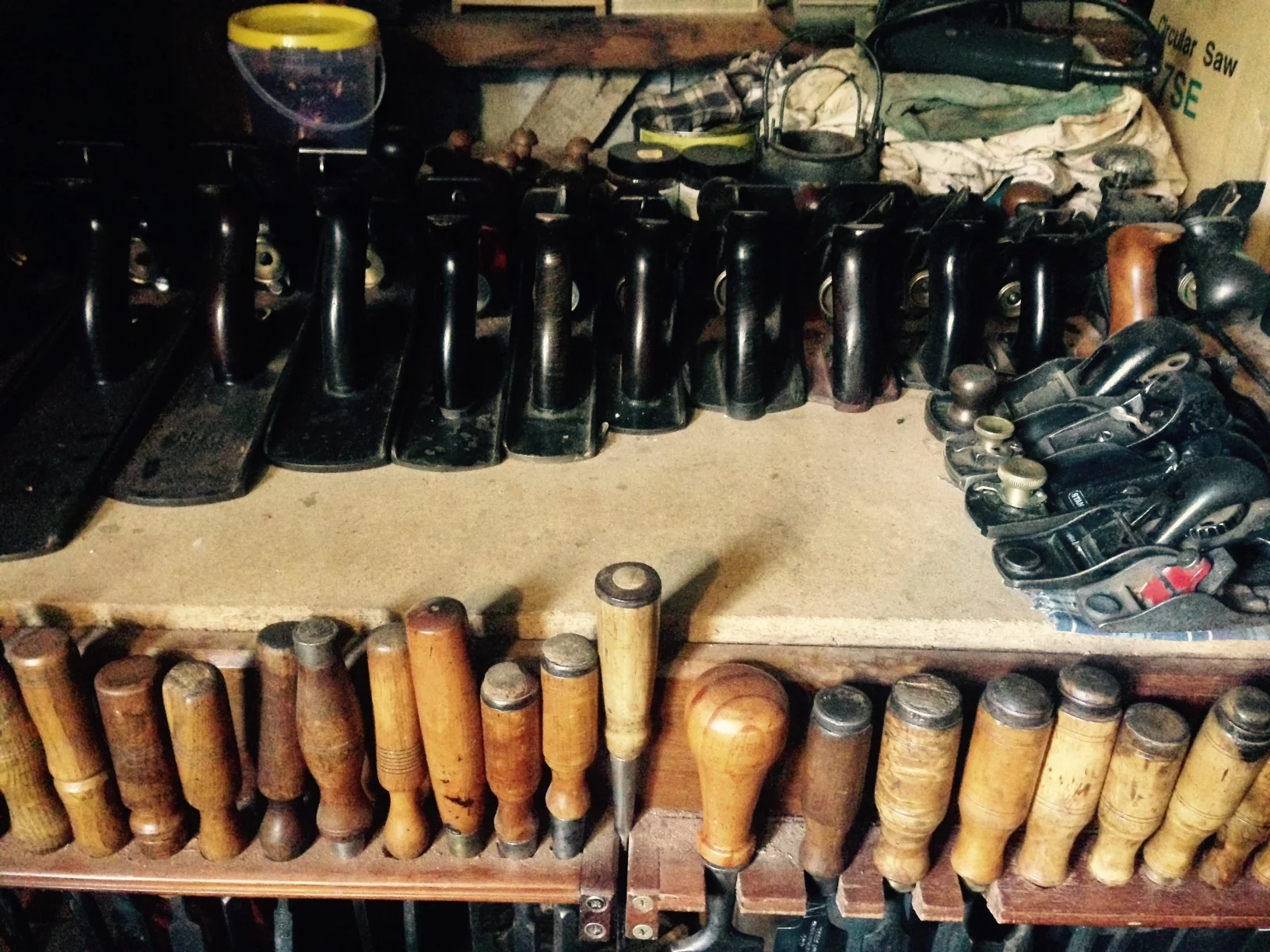 A few planes and chisels.