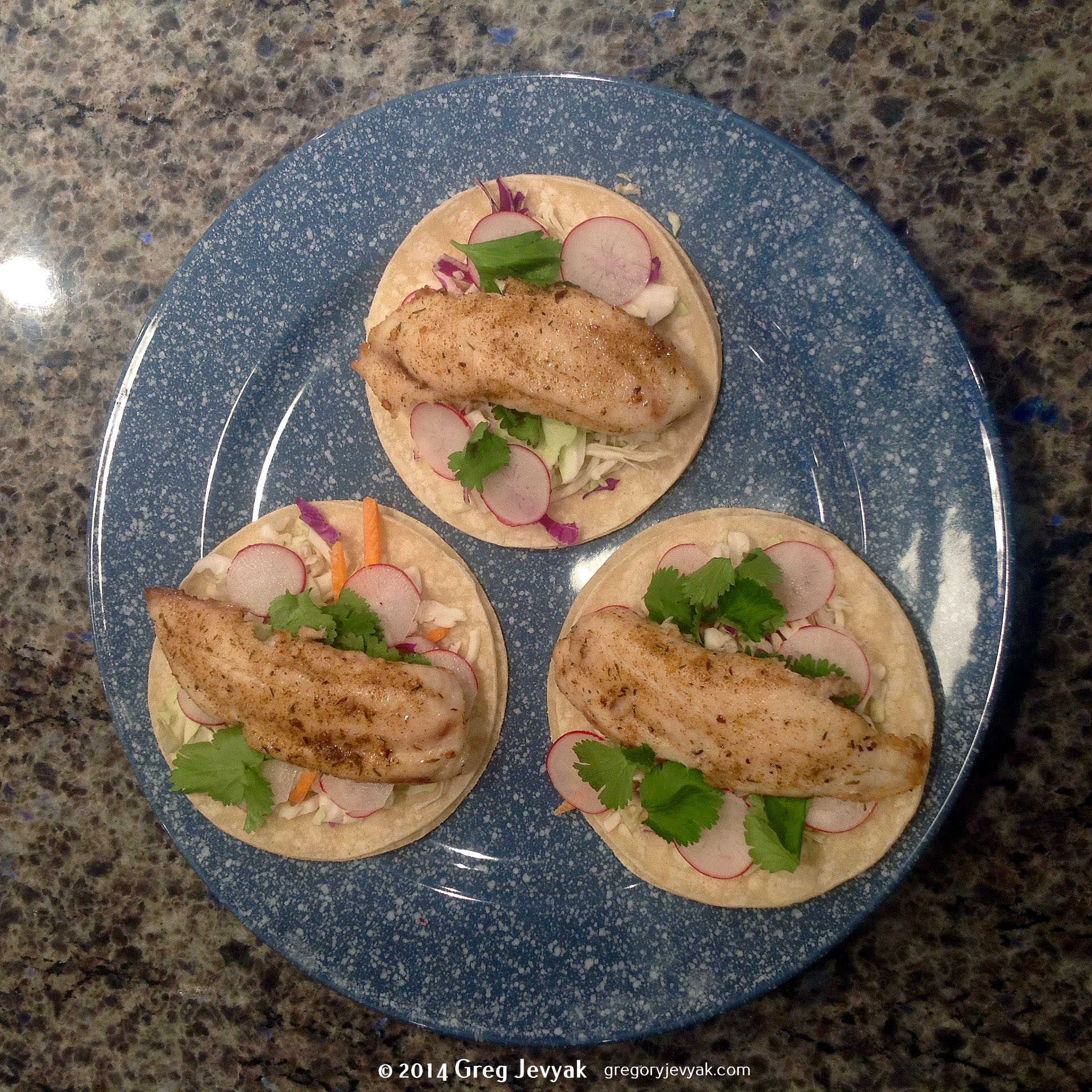 Jerk Fish Tacos - Tilapia