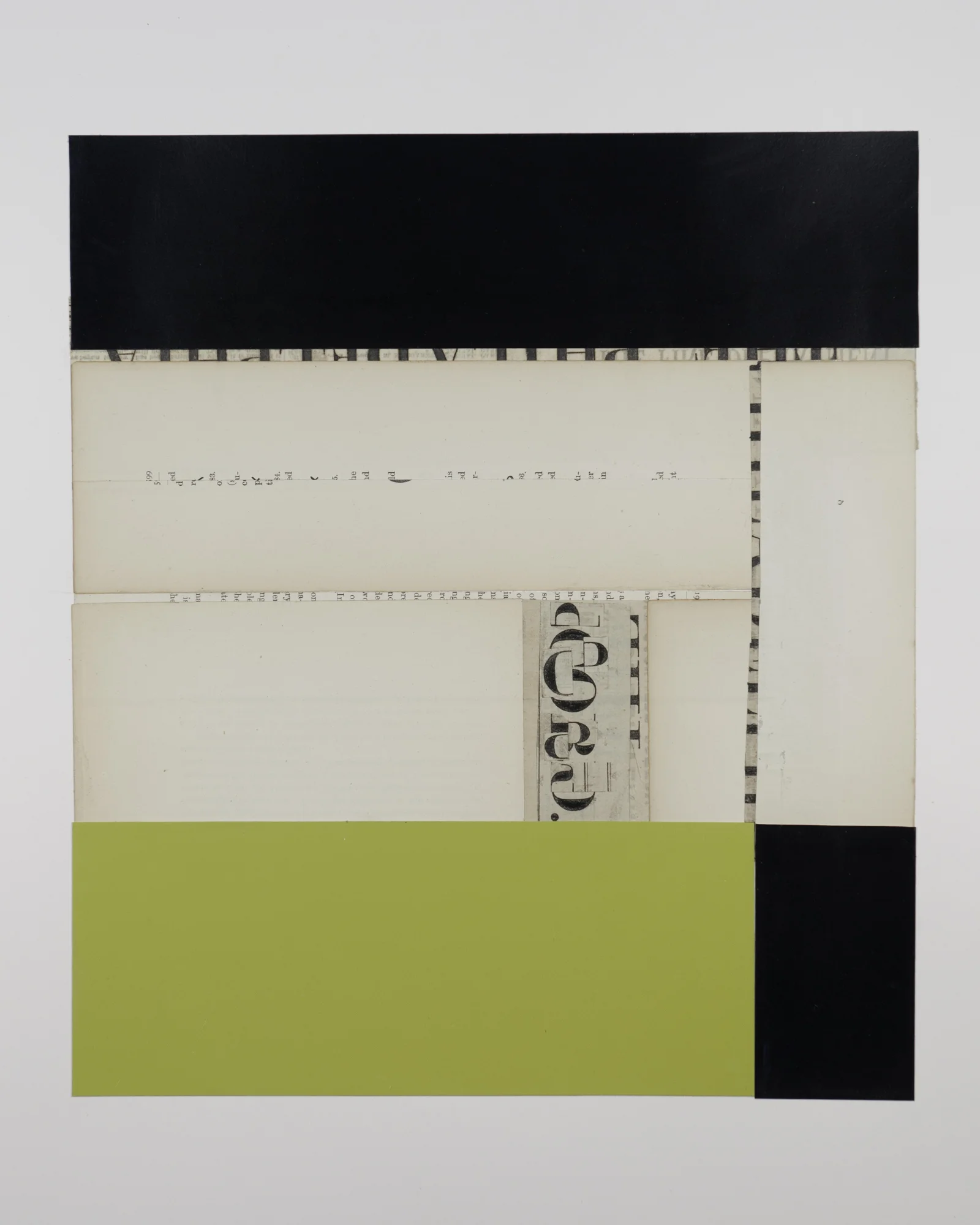 1511 Acrylic paint, vintage paper 12” x 14"