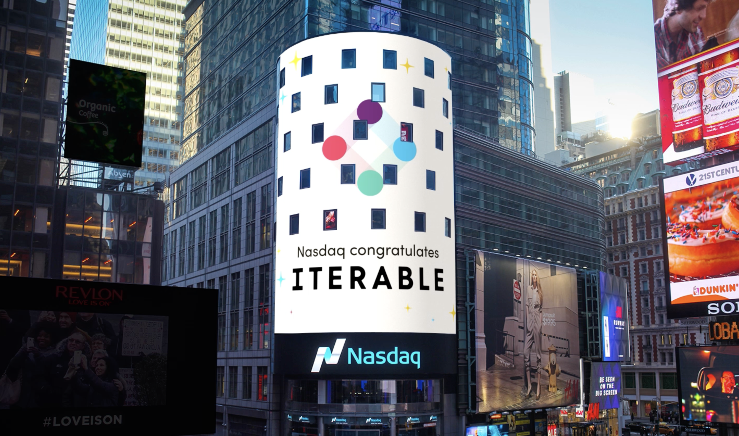Iterable - NASDAQ Digital Billboard