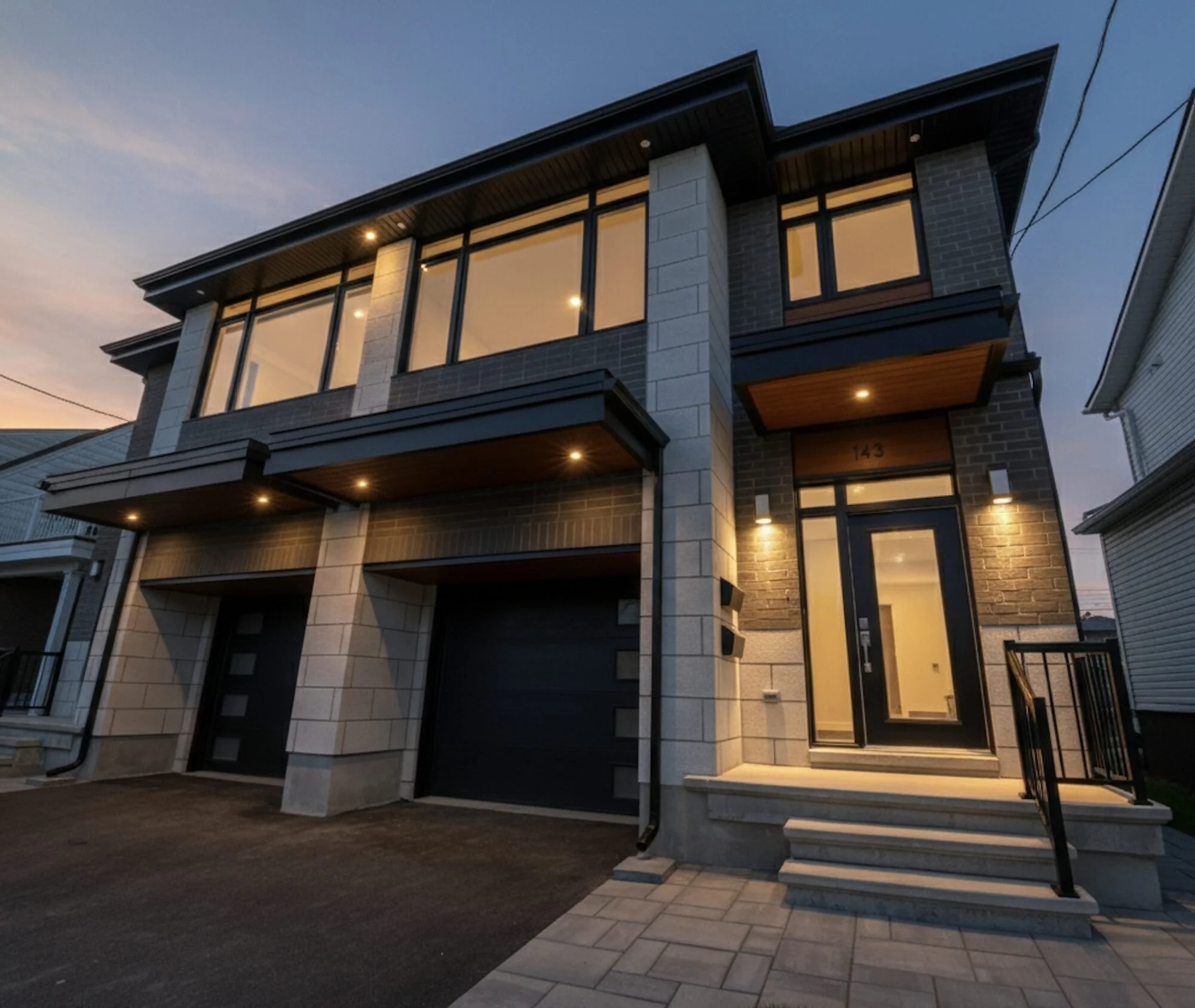Semi-detach home exterior in Castle Heights, Ottawa