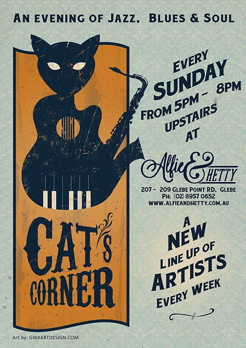 Poster and postcard design created in Illustrator and Photoshop.