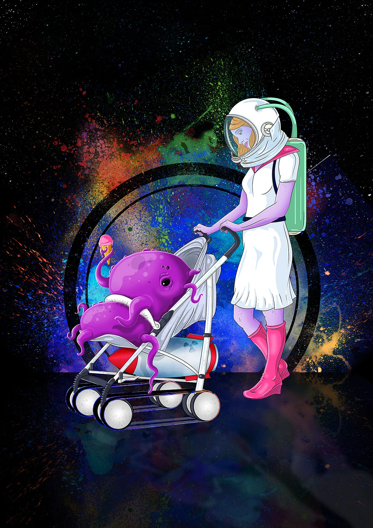 Digital art. Digital painting. Drawing. Illustration. Sci-Fi. Space art.