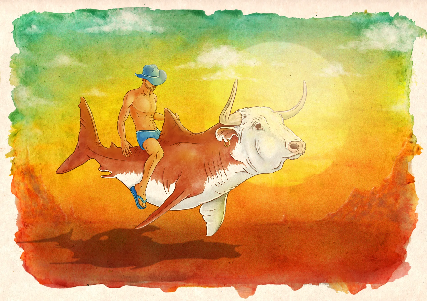 Created with Procreate app, Photoshop and traditional watercolour techniques.