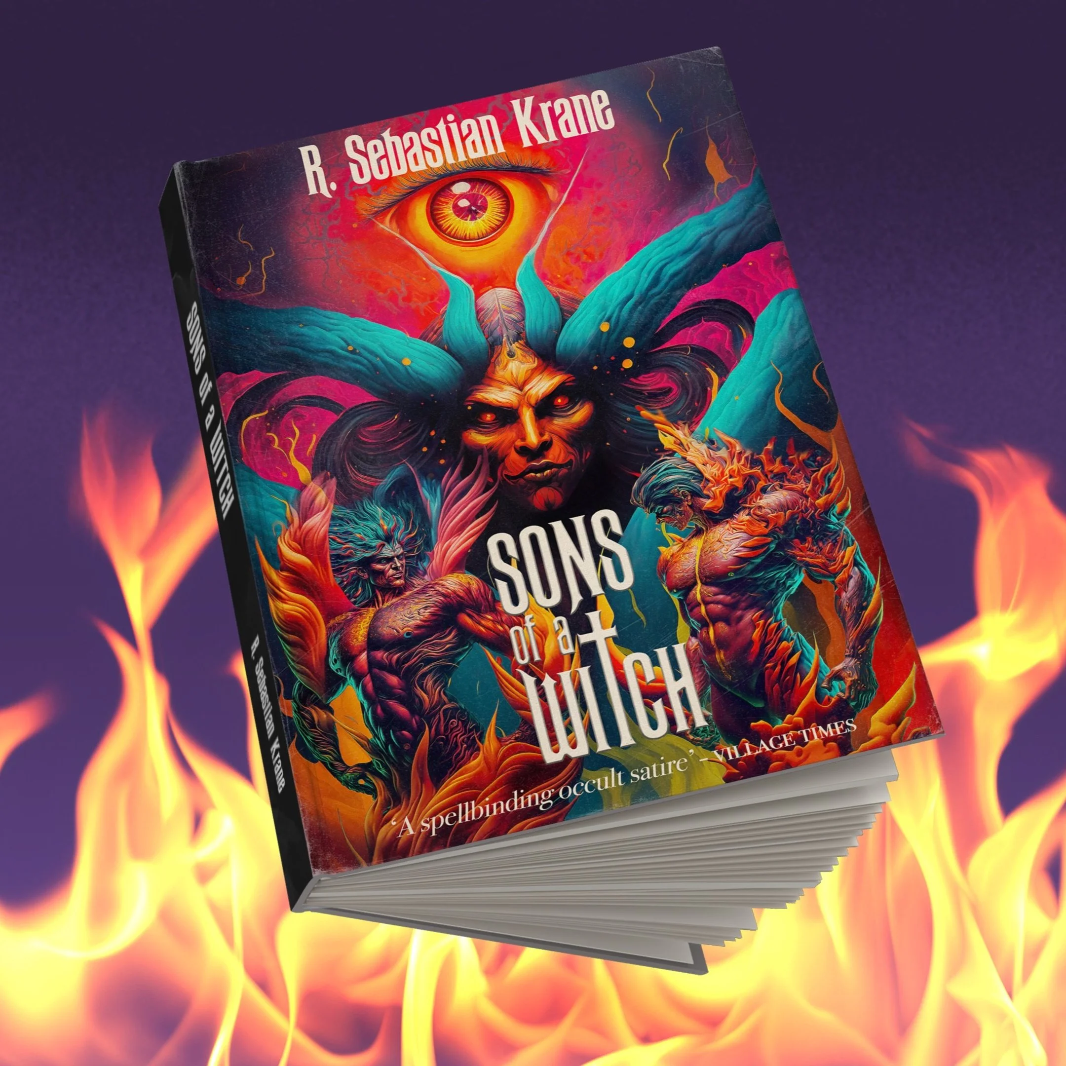 book cover, cover art, design, novel, ai art, ai design, occult, horror novel, witches