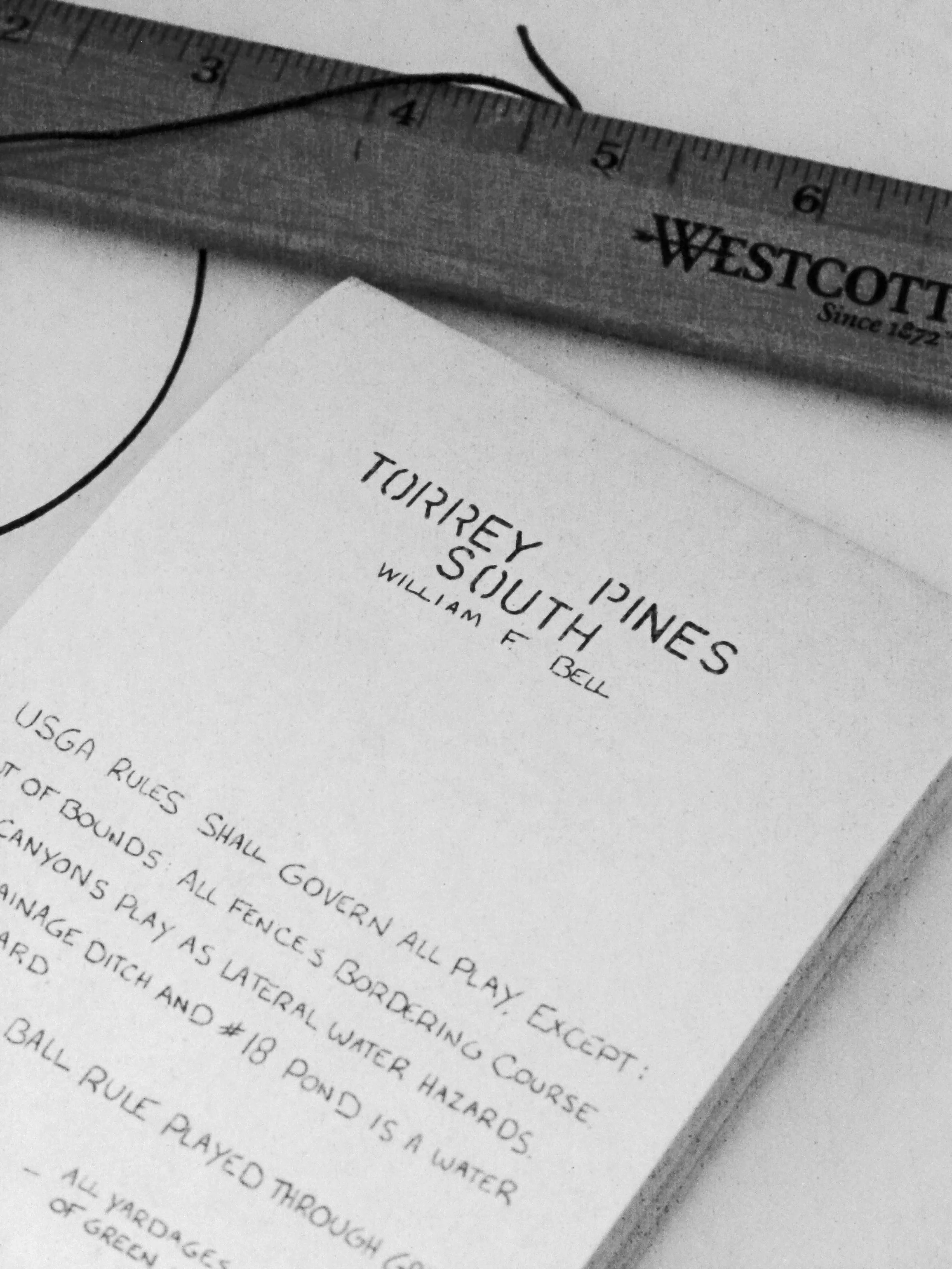 Torrey Pines South Before Sewn Into Cover