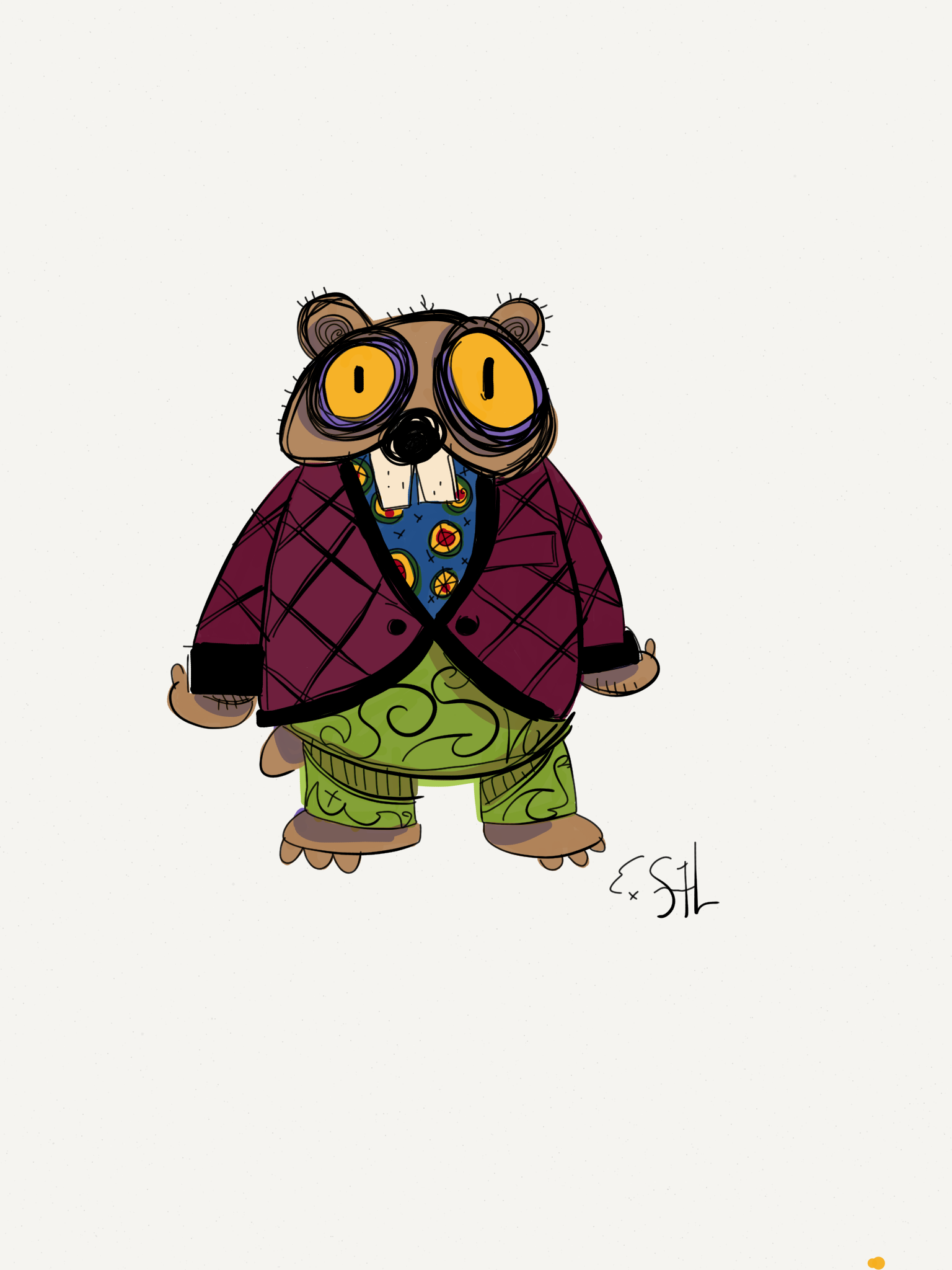 Groundhog in a Smoking Jacket