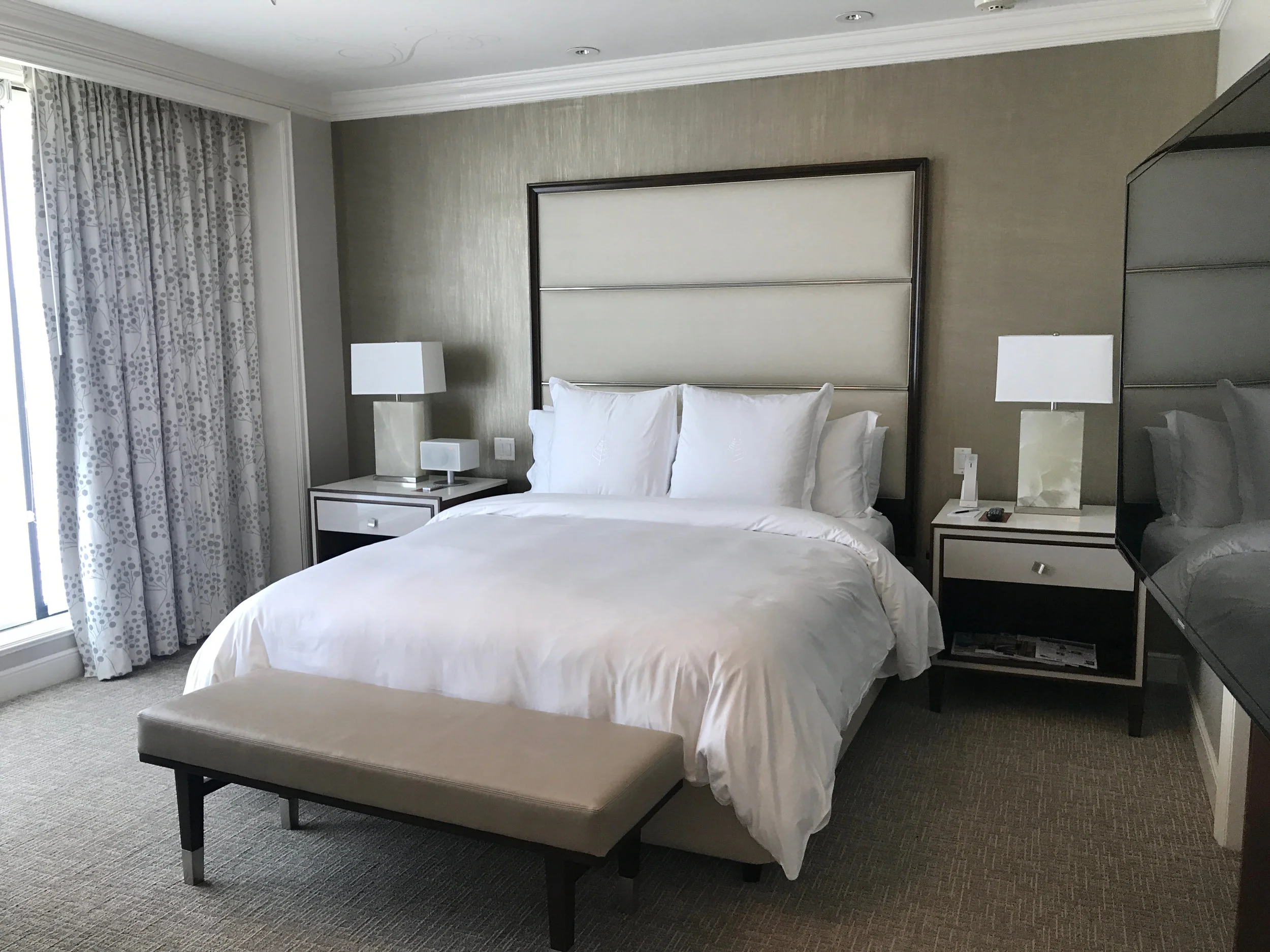 Enjoy the comfort of the Four Seasons bed