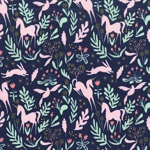 Magic Folk in Navy Metallic