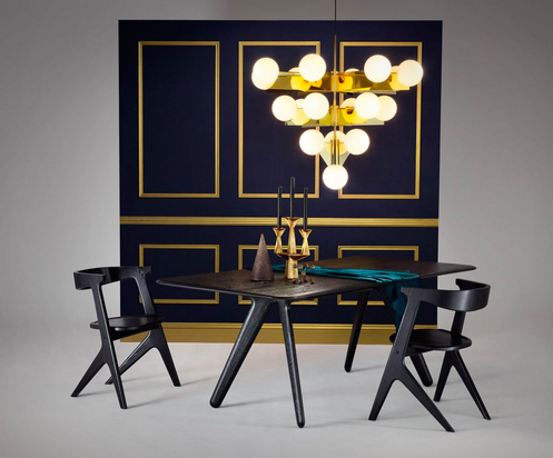 4. Make sure your table is big enough. There is nothing less luxurious than feeling cramped - check this solid table from Tom Dixon