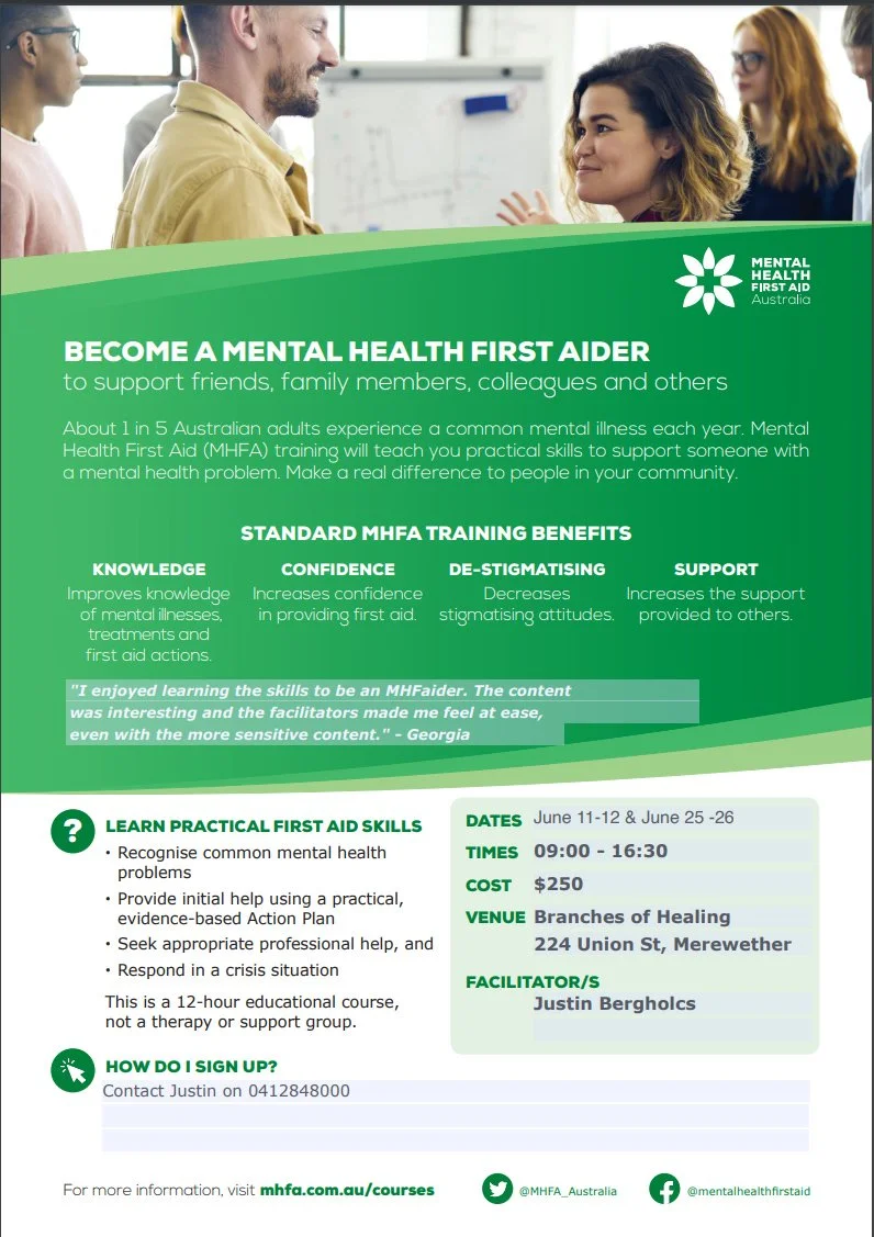 Mental Health First aid second chance