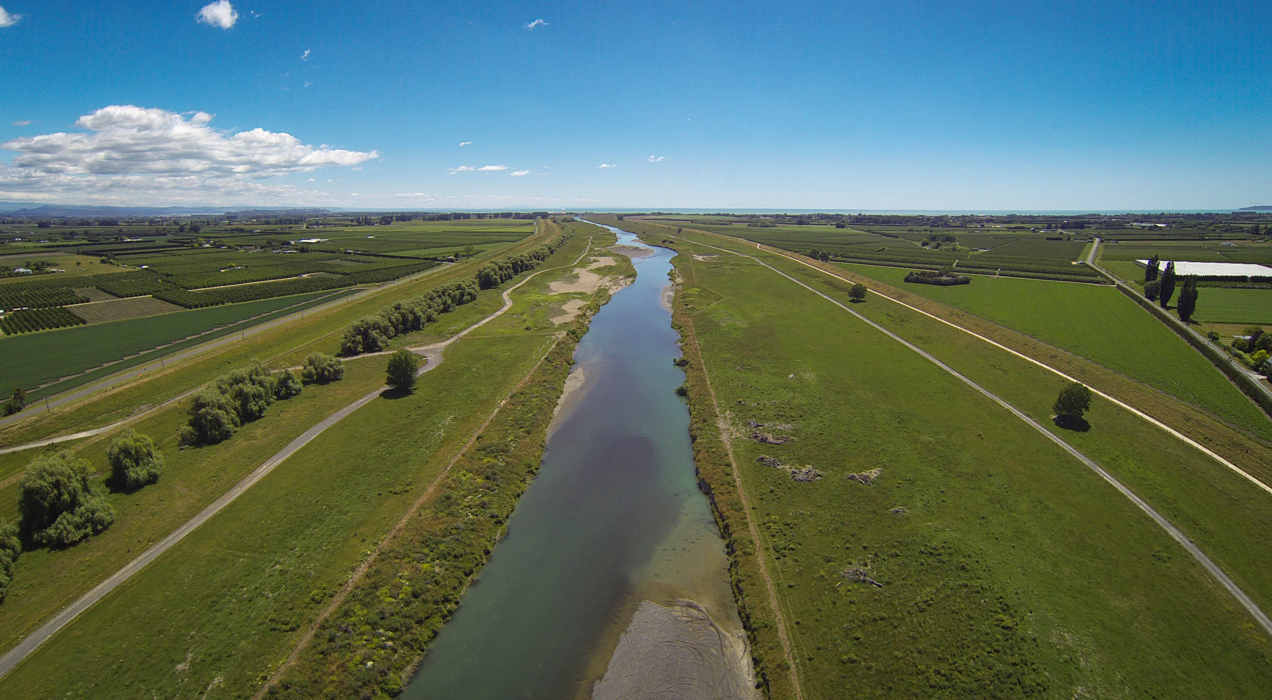 Hawkes Bay Aerial Image - The Ngaruroro River
