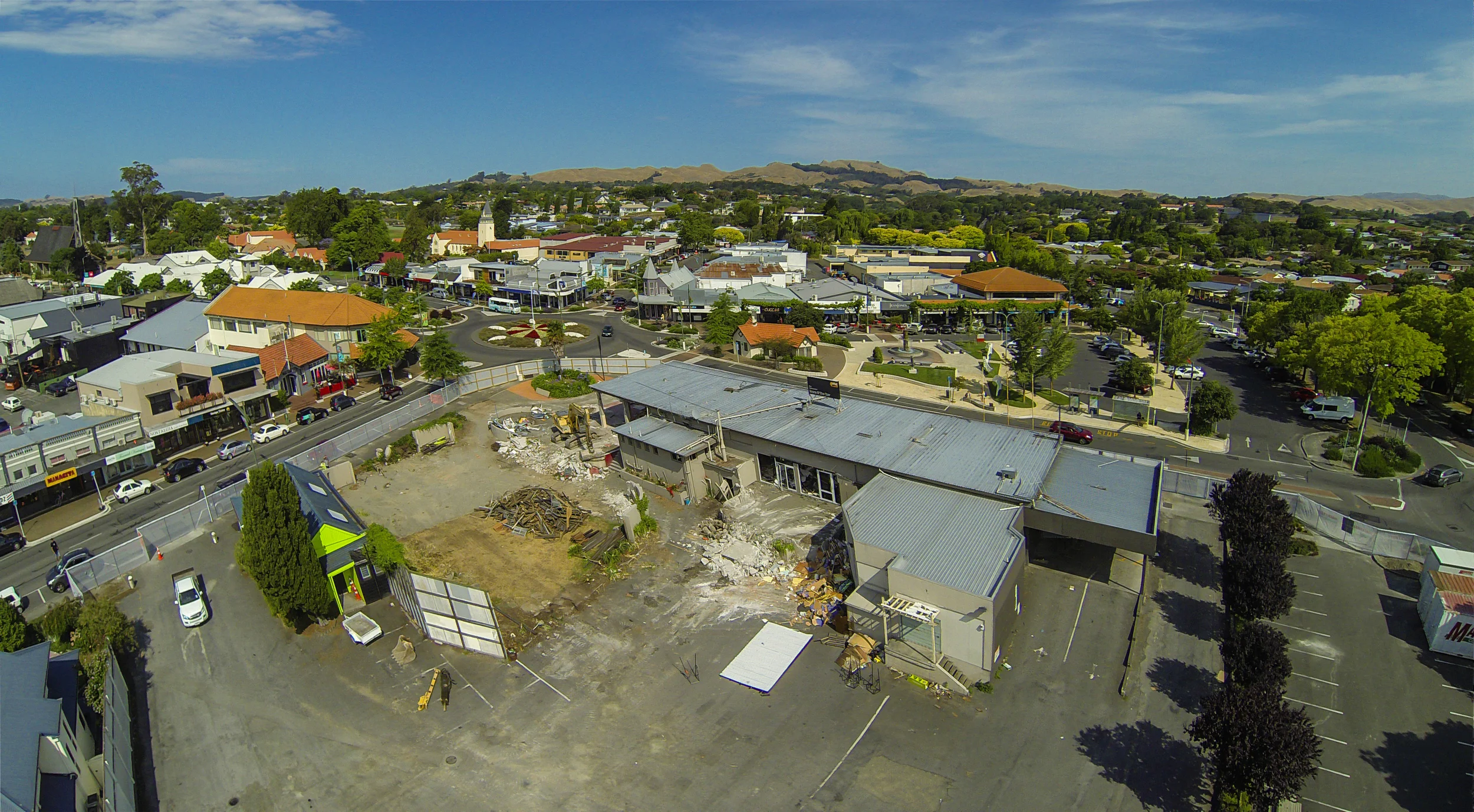 Hawkes Bay Aerial Image - The Village Exchange Development